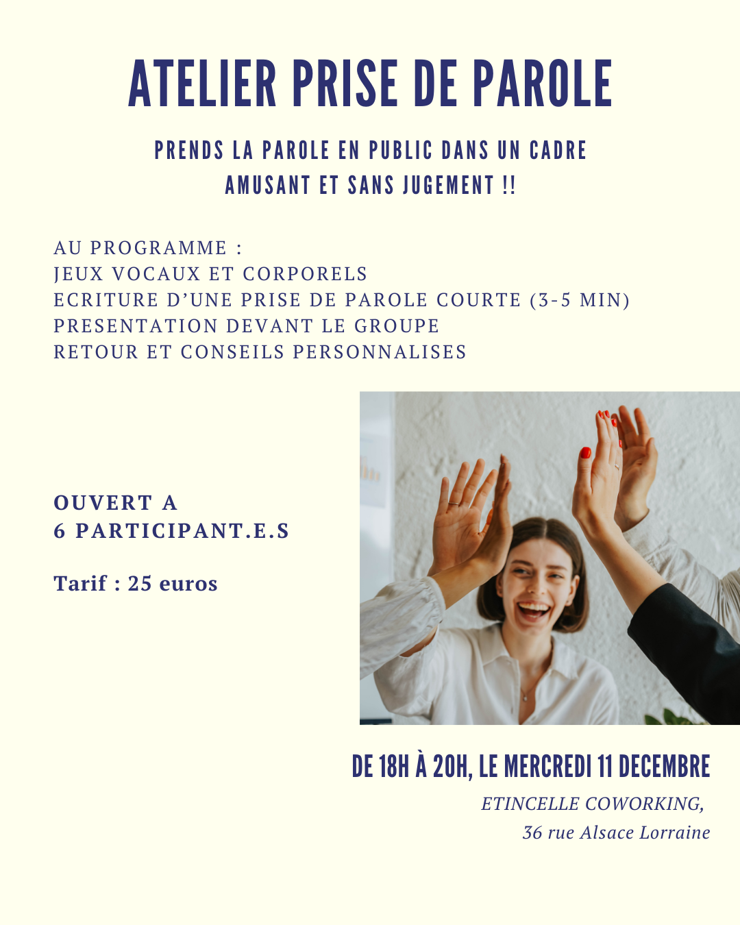 Atelier le 11 décembre